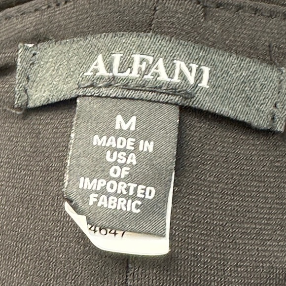 Alfani Long Sleeve Midi Wrap Dress - Black - size Medium - Picture 5 of 9